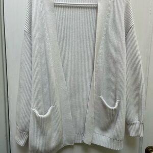 Quince White Cardigan